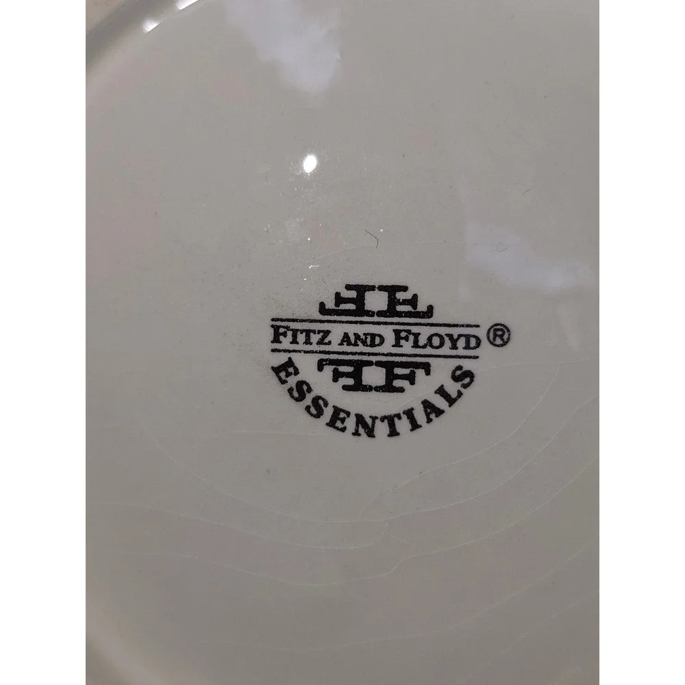 Fitz‎ and Floyd Essentials Christmas Wreath Ceramic 7